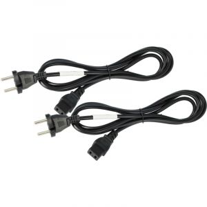 vhbw 2x C&acirc;ble connecteur euro type F compatible avec Roland E-660, E-70, E-86, E-96, EP-50, FP-8, FP-8G, G-800, E-20, E-30 - Prise C9, 2m