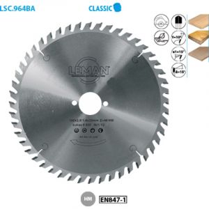 Leman &ndash; Lame de scie circulaire carbure 125mm &ndash; Al&eacute;sage 20mm &ndash; 24 dents pour coupes pr&eacute;cises dans le bois &ndash; Compatible scies portatives - 125x20x24z