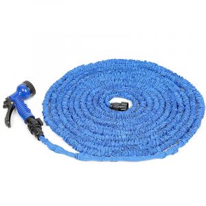 Haloyo - Tuyaux d'arrosage extensible r&eacute;tractable avec Pistolet 100FT / 10M - 30M - bleu