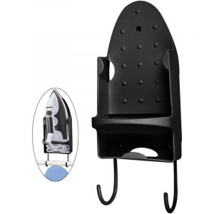 Support de planche &agrave; repasser, support mural en fer, support de rangement pour planche &agrave; repasser, panier &agrave; repasser de porte [noir]