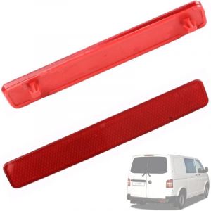 Catadioptre Compatible avec vw T5 Transporter, Caravelle, Multivan (2003-2011) - Pare-chocs Arri&egrave;re Gauche, Droite - 7E0945105-7E0945106 - R&eacute;flecteur