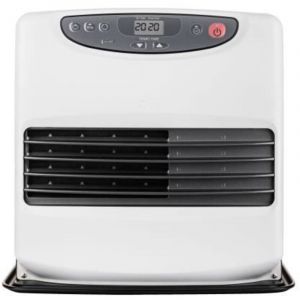 Poele a pétrole électronique - QLIMA - SRE 9046C2 - Jusqu'a 54 m² - Réservoir 9L - Silencieux - Noir et Blanc