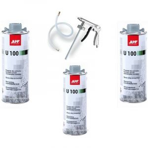 3 blacksons anti-gravillon gris U100+1 pistolet a blackson