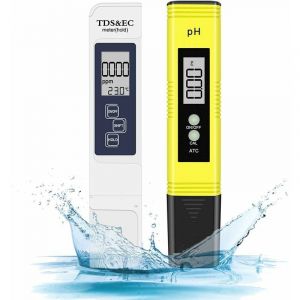 Ph Mètre, Testeur ph Piscine 4 en 1 ph Metre Electronique tds Metre de Qualité de l'eau et ph Test pour Potable Aquariums Hydroponie Piscine