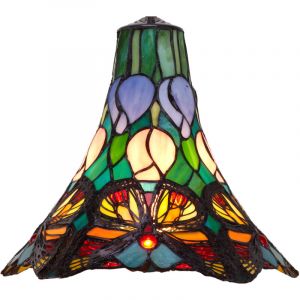 Abat-jour Tiffany en vrac S&eacute;rie Papillon D-35cm