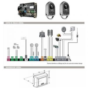 Système de commande CBx 3S Axovia rts pour motorisation de portail battant Somfy