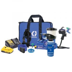 [JAMAIS UTILISÉ] Pistolet pulvérisateur de peinture (2x2,0 Ah) + liquide de stockage - GRACO 20B476X1