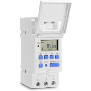 Interrupteur de Minuterie avec Affichage lcd 220C 15A Interrupteur de Minuterie Hebdomadaire Interrupteur de Relais Minuterie programmable pour
