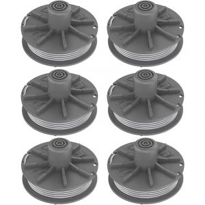 Lot de 6 bobines de fil pour d&eacute;broussailleuse Gardena 5307-20, pour Easycut 400 Art. 8846, EasyCut 400/25 Art. 9807, ComfortCut450 Art.8847