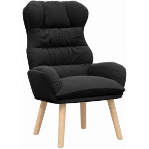 Fauteuil de Salon，Chaise，Fauteuil relaxant Noir 69 x 74 x 93 cm tissu CFW309359