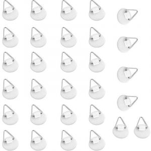 30 Pi&egrave;ces Crochet Adh&eacute;sif Tableau, Accroche Tableau Adhesif, Accroche Assiette Murale, Porte Assiette Murale, Crochet Adhesif Mural Tableau, Supports