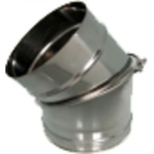 Coude orientable simple paroi inox - &Oslash; 100