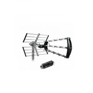 Antenne d'extérieur trinappe 26 db + filtre 694 mhz