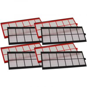 Vhbw - Lot de filtres compatible avec r+f ComfoAir 450 appareil de ventilation - Filtre à air G4 / F7 (8 pcs), Blanc / Rouge / Noir