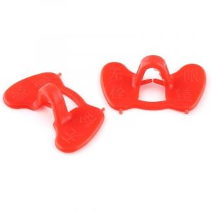 BEBUSINGOTO 50 Pcs Lunettes de poulet​, Pas de Lunettes de Poulet &agrave; Boulonner, Les Lunettes Anti-picage Des Poulets &eacute;quipement Agricole Rouge