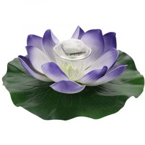 Nenuphar Solaire Lampe,Imperm&eacute;able &agrave; l'eau Solaire Multicolore LED Couleur Changeante Lotus Fleur De Lampe De Fleur en Plein Air Flottant Jardin