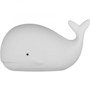 Veilleuse baleine en silicone pour chambre d'enfant, lampe de bureau d&eacute;corative sur le th&egrave;me de la plage, jouet et cadeau pour tout-petits, filles et