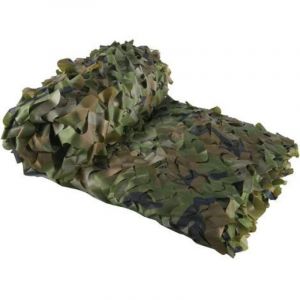 NOLUXA Voile d'ombrage rectangulaire - Filet de Camouflage Vert - 3x4m - ombri&egrave;re camouflage - anti-UV