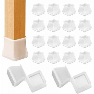Silicone Chaise Casquettes, Capuchons Patins Silicone, Tampons Couvre-Pieds de Chaise Carr&eacute;es, Silicone Chaise Jambe Caps pour &eacute;viter Les Rayures et
