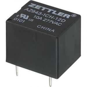 AZ943-1CH-12DE Relais pour circuits imprim&eacute;s 12 v/dc 15 a 1 inverseur (rt) 1 pc(s) S72899 - Zettler Electronics
