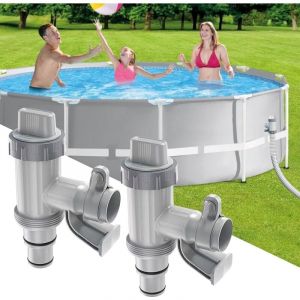 Ulisem - Robinet de piscine Plus pour piscine hors-sol 2 en 1 Valve à piston Pièces de rechange pour piscine hors sol et pompe de