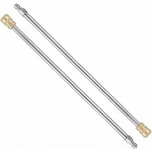 [JAMAIS UTILIS&Eacute;] Lot de 2 Rallonge Nettoyeur Haute Pression, 17&Prime; Outils de Nettoyage Lance Rechange avec Raccord Rapide 1/4 pour Nttoyeur Haute