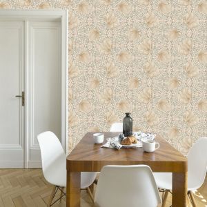 Superfresco Easy - Papier peint intiss&eacute; Grande Fleur Vayen 1005 x 52cm Sable