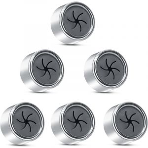 Lot de 6 Porte Torchons, Crochet Torchon Cuisine, Accroche Torchon Ronds pour Cuisine, Salle de Bain et Maison, Accroche Serviette Cuisine, Porte