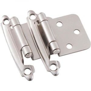 ZVD - Porte Charni&egrave;re &agrave; Fermeture Automatique Mat&eacute;riau en Acier Lamin&eacute; &agrave; Froid Paum Ressort avec Amortisseur pour Porte Placard Armoire &agrave; Chaussures