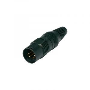 Connecteur xlr Hicon HI-X4CM-G mâle droit nombre de pôles: 4 noir 1 pc(s)