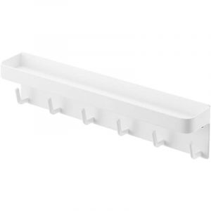 Porte cl&eacute; mural &agrave; 6 crochets, petit accroche clef mural, boite a clefs murale decorative pour rangement des cl&eacute;s et courrier &agrave; l'entr&eacute;e, raccrocher