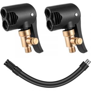 2 Pi&egrave;ce Adaptateur de Valve Pneu Voiture, Mandrins &agrave; Air Comprim&eacute; Avec Adaptateur, Adaptateur Schrader Presta, Embout Gonfleur,pour Les Pneus de