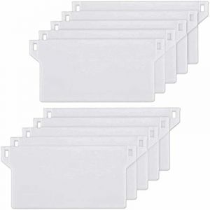 Coavas - 10pcs Plaque de Lestage Store Californien Poids Lest Stores Verticaux Plaque Lestage Store Lamelle Verticale 127mm Pi&egrave;ce Rechange Blanche
