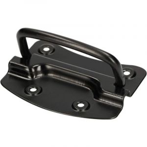 Kotarbau - Poignée de Coffre 110 x 80 mm Noire Pliable Poignée de Transport de Meuble