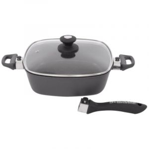 Schumann Professionnel SSE2302800 Moove Lot de 5 Pieces Sauteuse/Sautoir Revetement/Fonte d'Aluminium Beige 28 x 28 x 8 cm