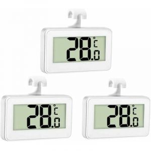 Ulisem - 3X Thermom&egrave;tre de R&eacute;frig&eacute;rateur Thermom&egrave;tre Num&eacute;rique Cong&eacute;lateur Thermom&egrave;tre Refrigerateur Chambre Thermom&egrave;tre Cong&eacute;lateur Imperm&eacute;able avec