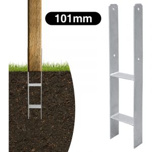 Vingo - swanew 6x support de poteau Ancre de poteau h pergola pied de poteau support de clôture Ancre 101mm