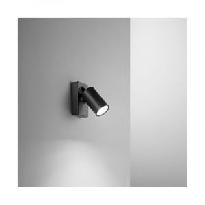Perenz - Applique murale led ronde noire orientable oddy 1xGu10