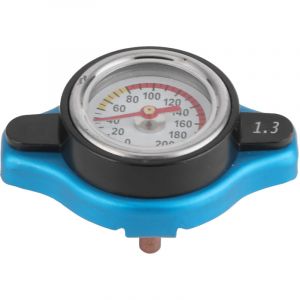 Jeffergarden Bouchon de radiateur thermostatique, bouchon de radiateur thermostatique universel couvercle de r&eacute;servoir d'eau &eacute;tanche avec jauge de