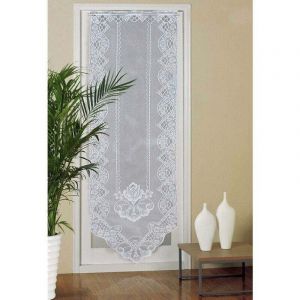 ZVD - Rideau de Porte en Dentelle, 60cm x 180cm Rideaux en Voile de Fen&ecirc;tre Semi Transparents, Rideau Brod&eacute; pour D&eacute;coration Maison Salon, Chambre,