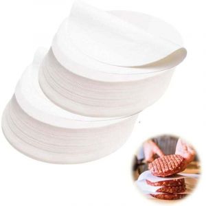 - 1000 pcs papier steak haché Rond 11 cm pour presse steak haché Ø 11 cm, papier sulfurisé 11cm pour presse steak haché machine steak haché (1000,
