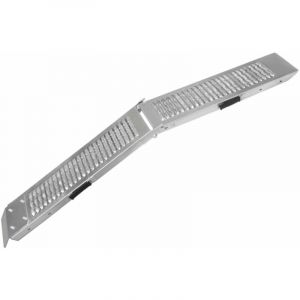 T-mech - Rampe de Chargement Pliable Moto Fourgon vtt en Acier Capacit&eacute; 200Kg Quad Voiture Tondeuse Scooter Antid&eacute;rapant Sangle &agrave; Cliquet Gratuite