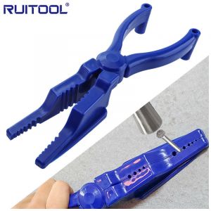 Pince &agrave; Ongles Martelage Support de Clouage abs Doigt Protecteur Portable Doigt Protecteur Ongles Guide Outil &agrave; Main - Ej.life