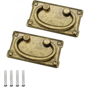 Lling - 2 pièces r & eacute tro bronze armoire tiroir poignées meubles de cuisine boutons pour armoire tiroirs commode armoire apothicaire cabinet