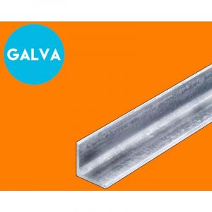 Corni&egrave;re &eacute;gale en acier Galvanis&eacute; - 30x30mm - Longueur de 1M30 (130cm).