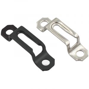 4x ferrure d'assemblage acier &eacute;paisseur bois 16mm x largeur 12mm attache fixation support tableau cadre meuble lit &eacute;querre plinthe