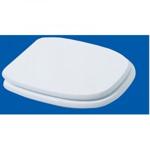 Mod.CWATSQ Sie'ge de toilette carre' en bois laque' Savini sie'ge de toilette blanc 36x46 cm