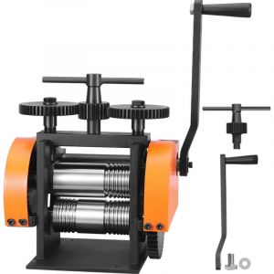 Mophorn - Laminoir machine à laminer les bijoux de 45 mm / 1,77', rapport de démultiplication 1: 2,4, multifonction 3 en 1, épaisseur de presse 0-6