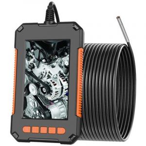 Cam&eacute;ra d'inspection Endoscope industriel, cam&eacute;ra endoscopique, endoscope num&eacute;rique HD 1080P avec double objectif, &eacute;cran LCD 4,3", &eacute;tanche IP67 - 10 m