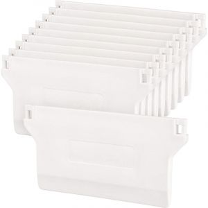 Plaque de Lestage Store Californien - Kit de Réparation Poids de Store Vertical de Rechange 89 mm - Blanc (10 pcs)